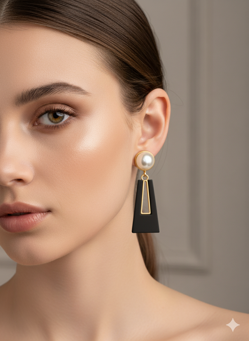 Hexagon Hoop Earrings